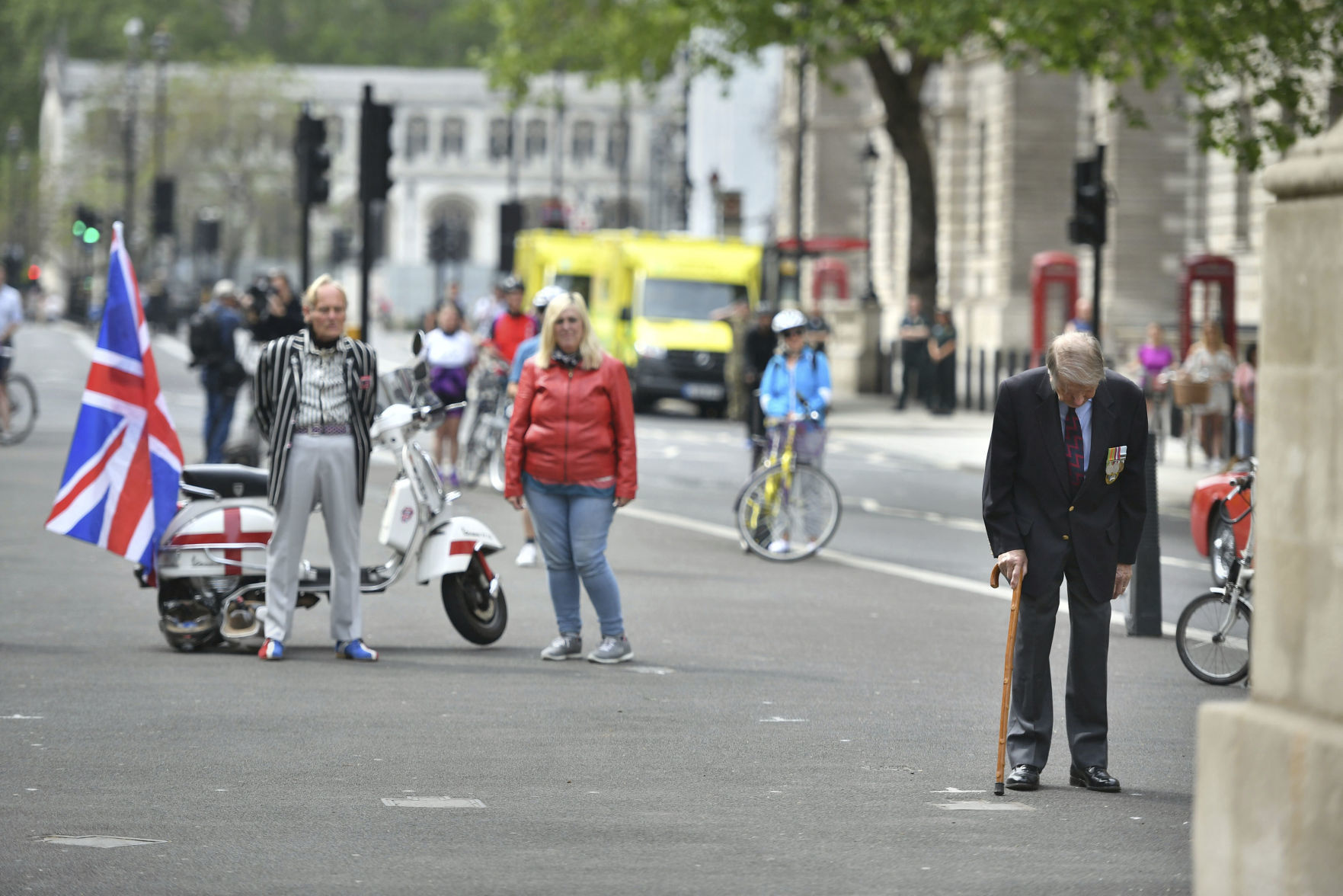 APTOPIX Virus Outbreak Britain WWII VE Day